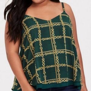 Torrid Green Chain Print Sophie Cami